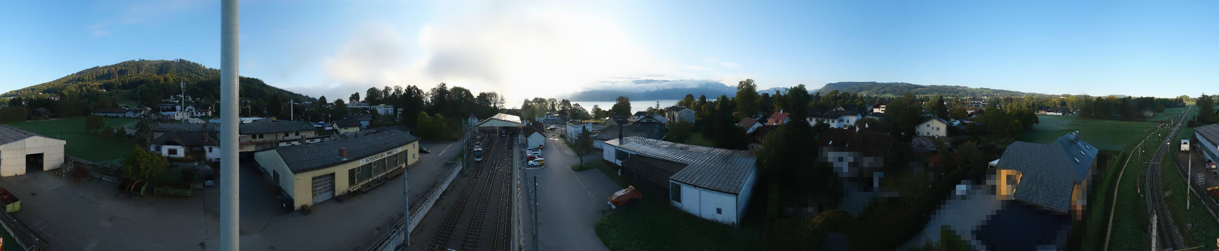 Archived image Webcam Train station at Attersee