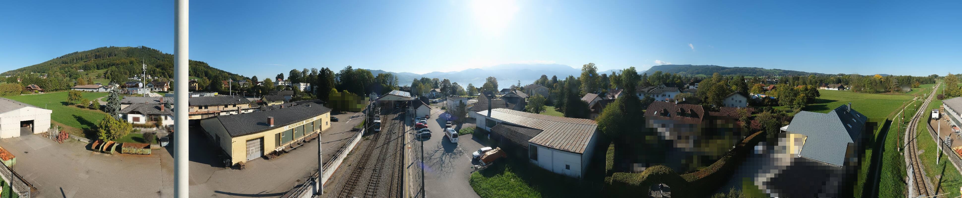 Archived image Webcam Train station at Attersee