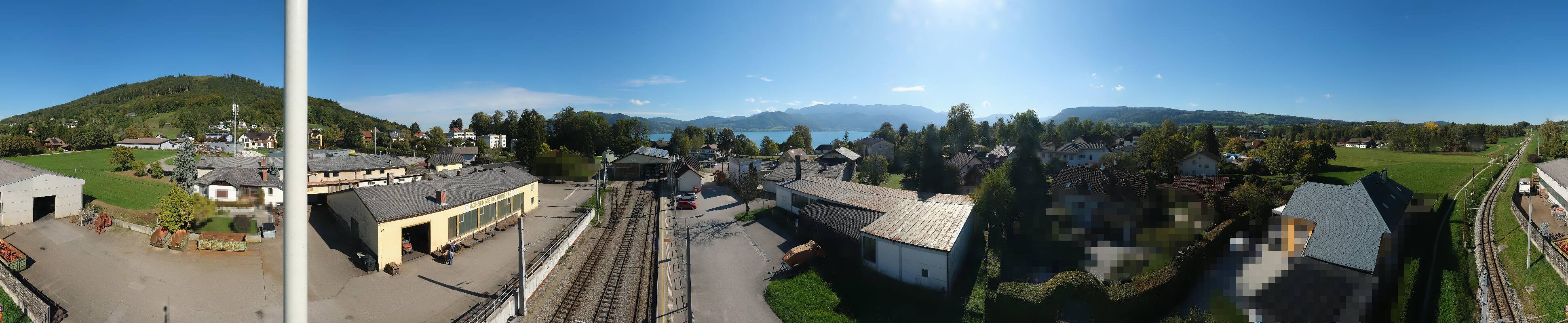 Archived image Webcam Train station at Attersee