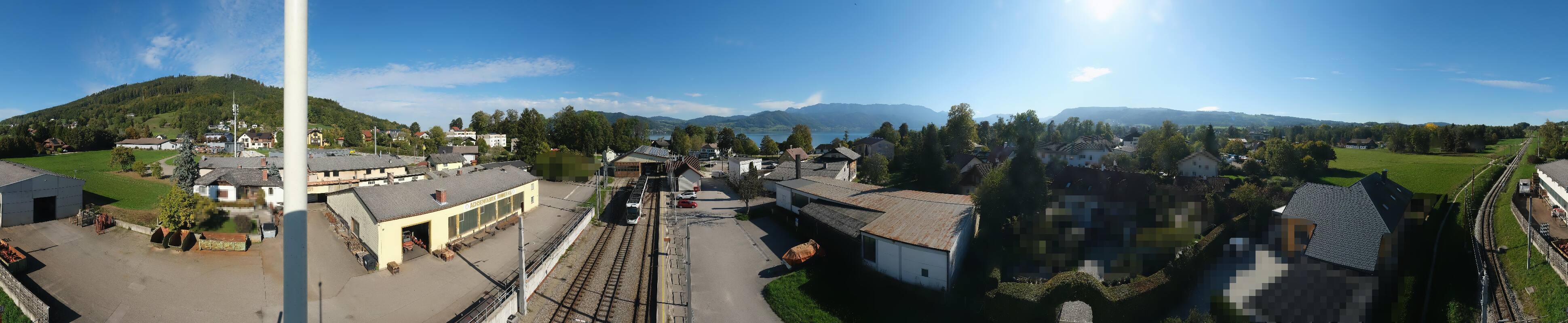 Archived image Webcam Train station at Attersee