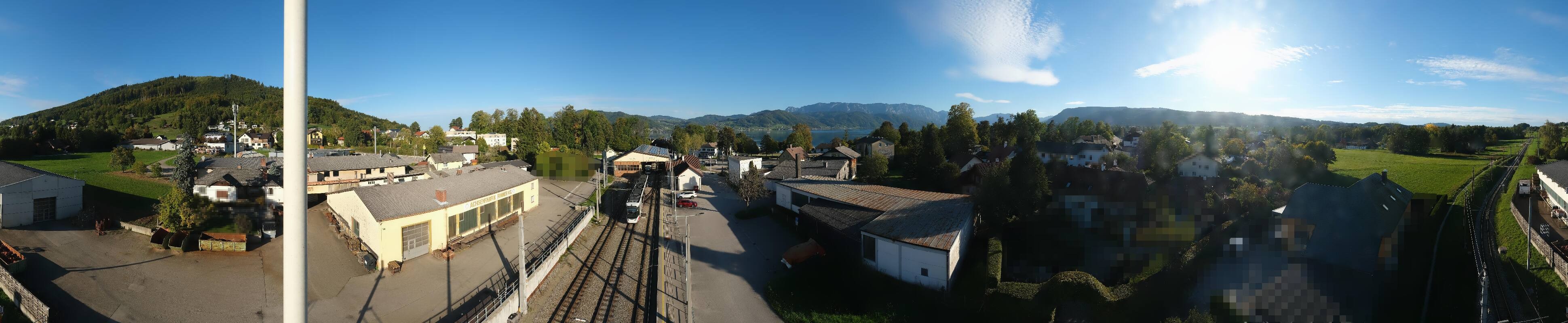 Archived image Webcam Train station at Attersee