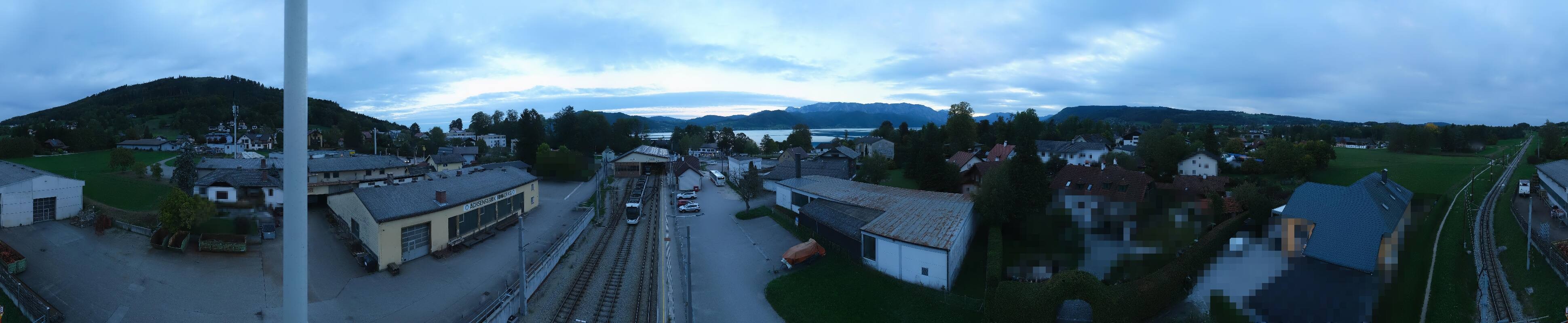 Archived image Webcam Train station at Attersee