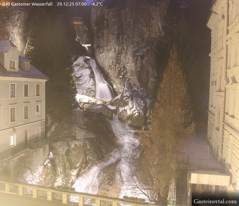 Archiv Foto Webcam Wasserfall in Bad Gastein