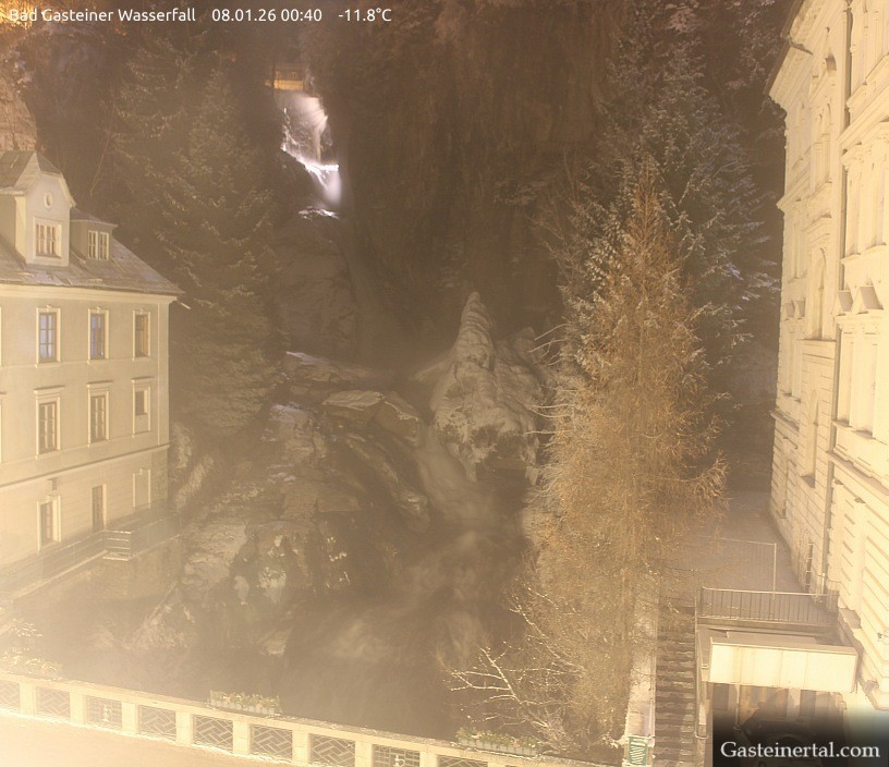 Archived image Webcam Waterfall in Bad Gastein