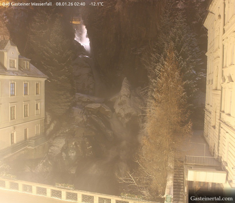 Archived image Webcam Waterfall in Bad Gastein