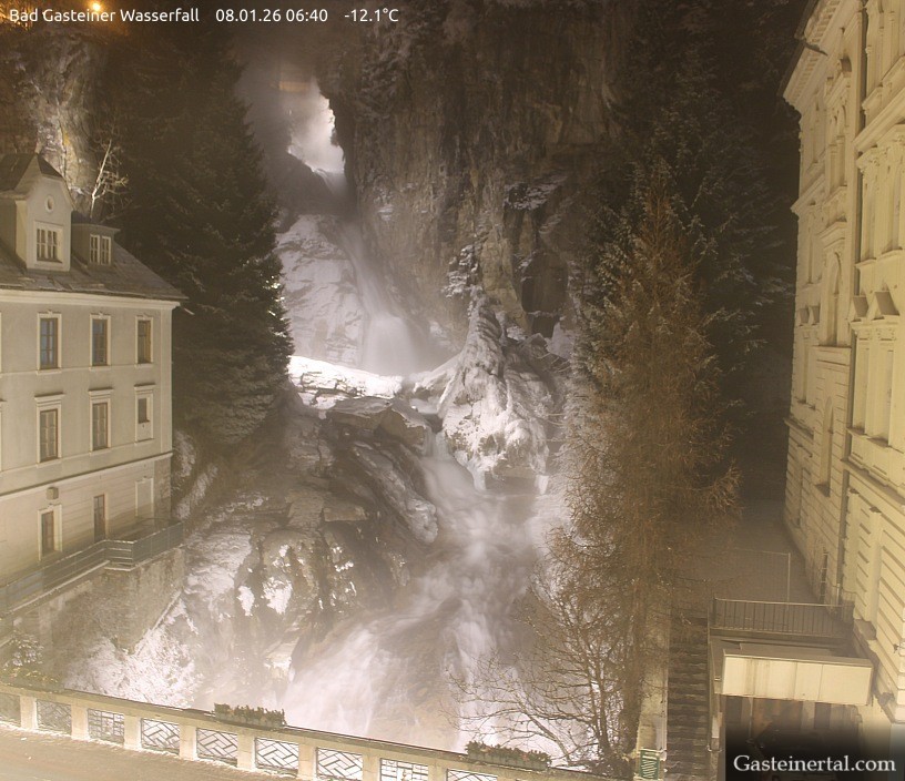 Archived image Webcam Waterfall in Bad Gastein