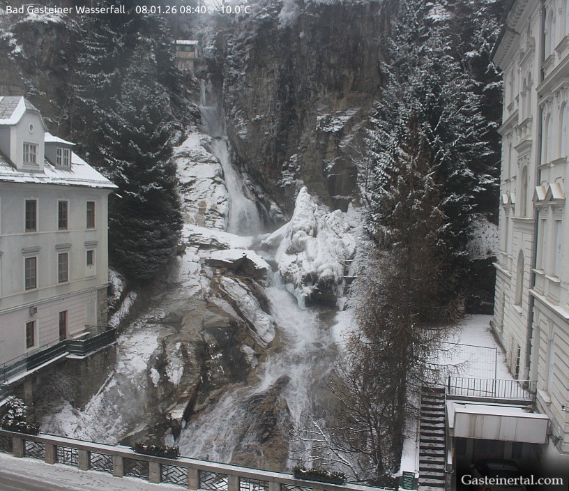 Archived image Webcam Waterfall in Bad Gastein