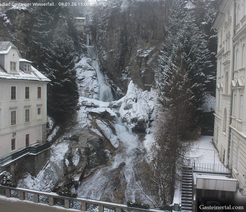 Archived image Webcam Waterfall in Bad Gastein