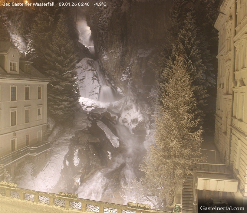 Archiv Foto Webcam Wasserfall in Bad Gastein