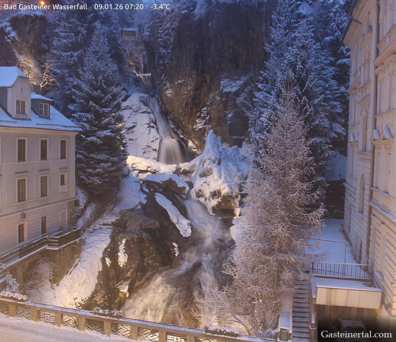 Archiv Foto Webcam Wasserfall in Bad Gastein
