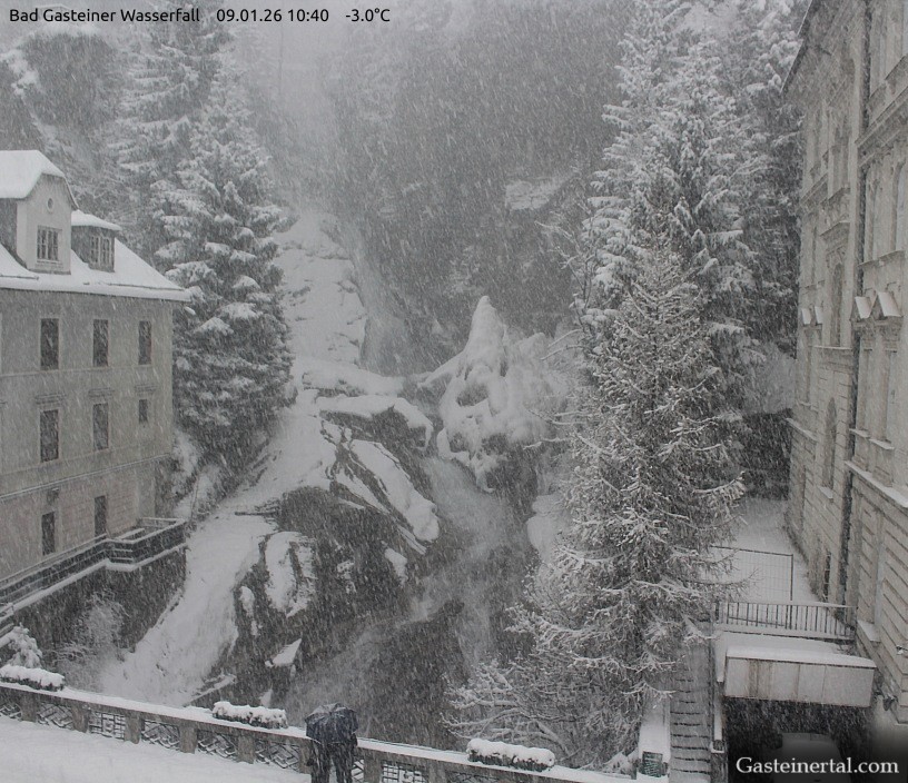 Archiv Foto Webcam Wasserfall in Bad Gastein