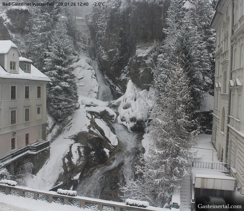 Archiv Foto Webcam Wasserfall in Bad Gastein