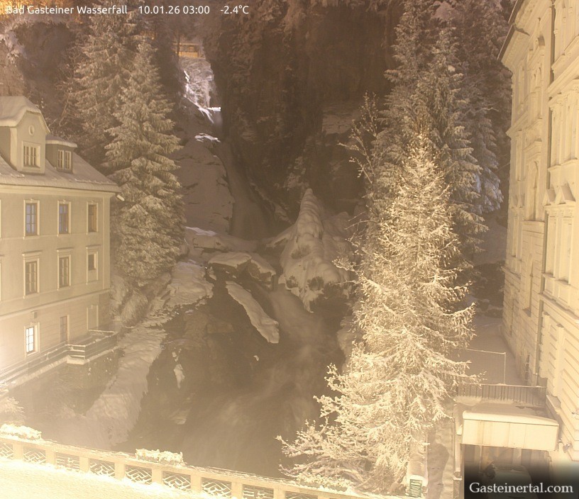 Archiv Foto Webcam Wasserfall in Bad Gastein