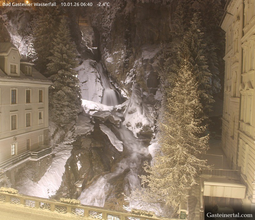 Archiv Foto Webcam Wasserfall in Bad Gastein