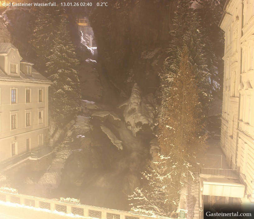 Archiv Foto Webcam Wasserfall in Bad Gastein