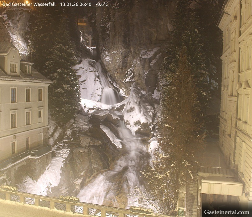 Archiv Foto Webcam Wasserfall in Bad Gastein
