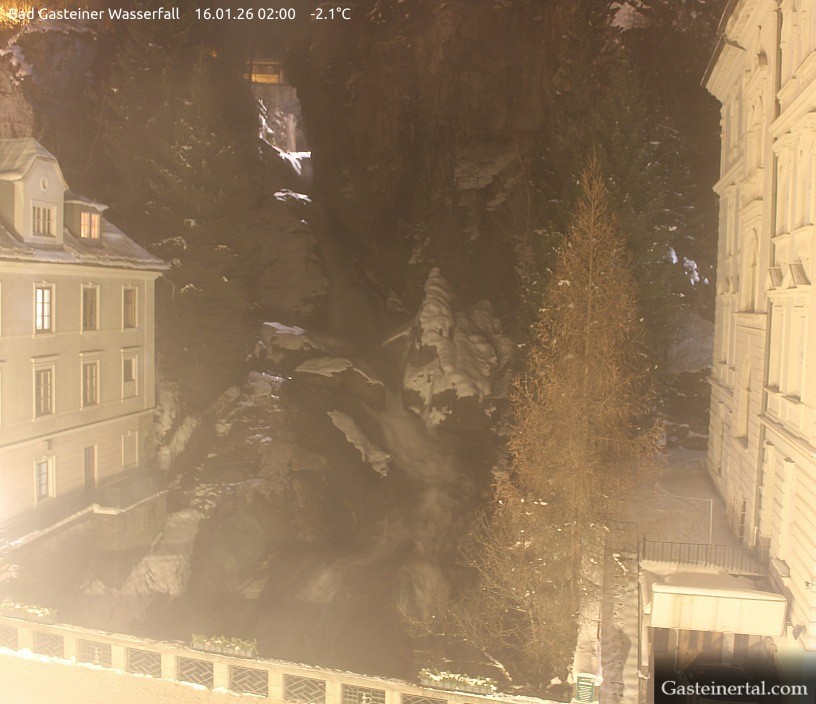 Archiv Foto Webcam Wasserfall in Bad Gastein