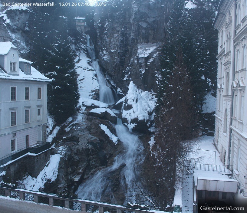 Archiv Foto Webcam Wasserfall in Bad Gastein