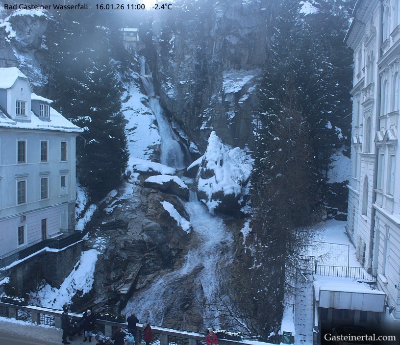 Archiv Foto Webcam Wasserfall in Bad Gastein