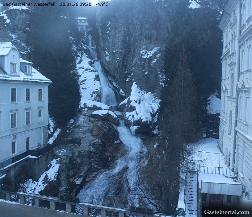 Archiv Foto Webcam Wasserfall in Bad Gastein