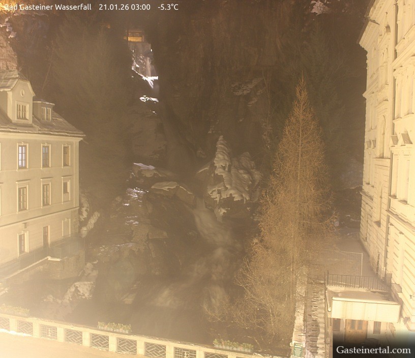 Archiv Foto Webcam Wasserfall in Bad Gastein