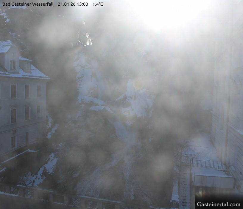 Archiv Foto Webcam Wasserfall in Bad Gastein