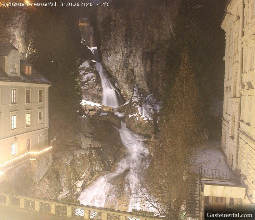 Archiv Foto Webcam Wasserfall in Bad Gastein