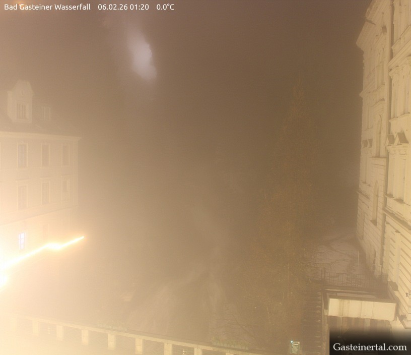 Archiv Foto Webcam Wasserfall in Bad Gastein