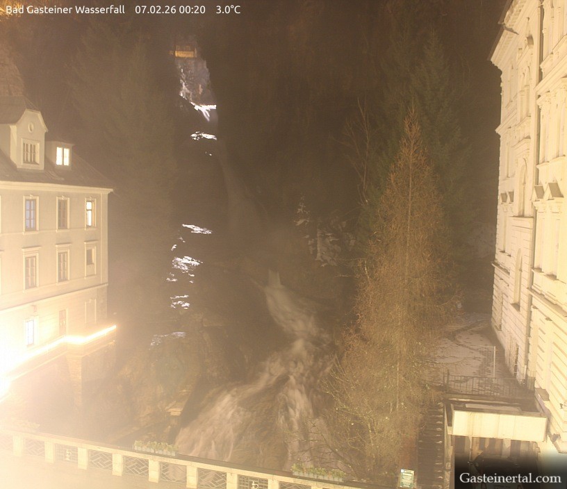 Archived image Webcam Waterfall in Bad Gastein