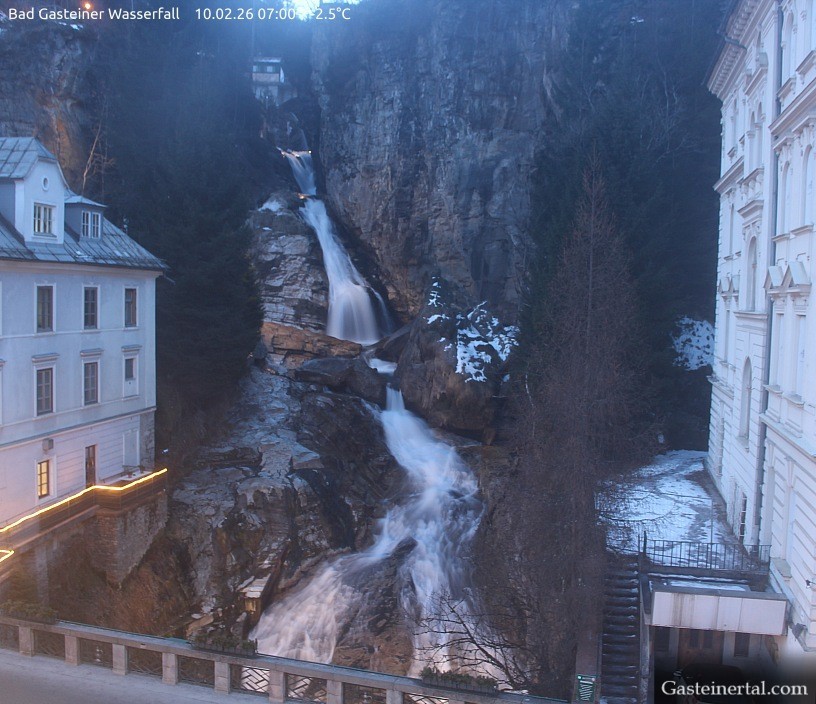 Archiv Foto Webcam Wasserfall in Bad Gastein