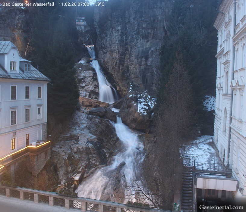 Archiv Foto Webcam Wasserfall in Bad Gastein