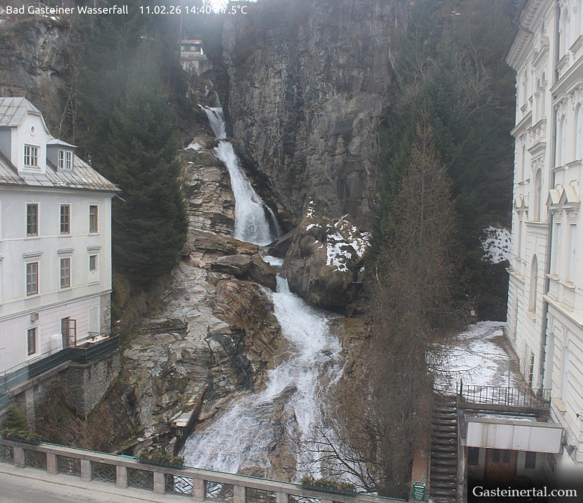 Archiv Foto Webcam Wasserfall in Bad Gastein