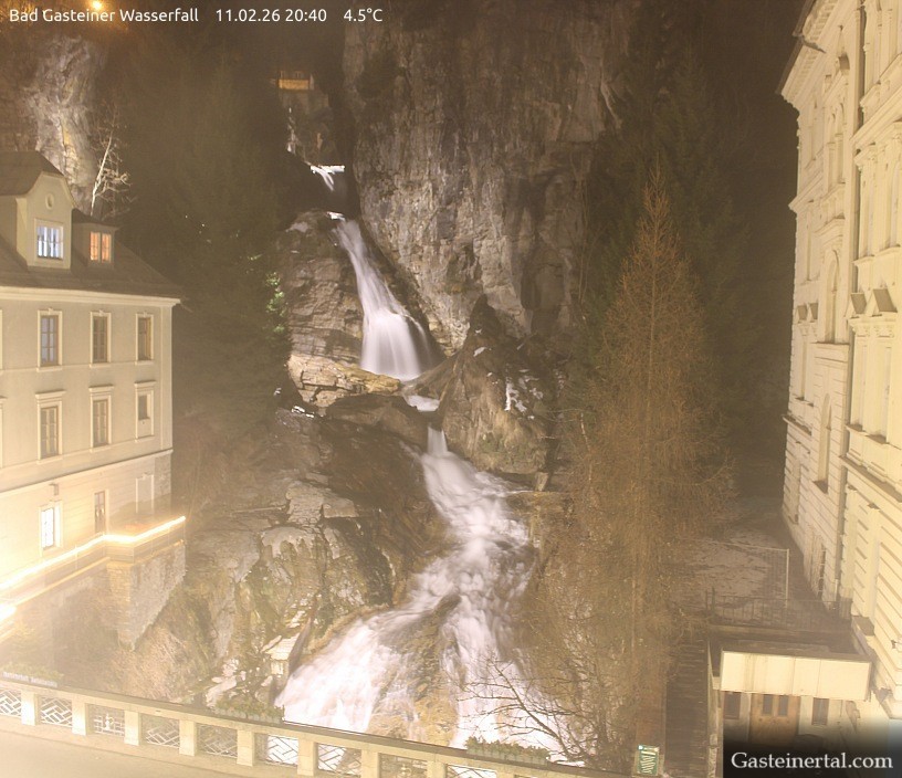 Archiv Foto Webcam Wasserfall in Bad Gastein