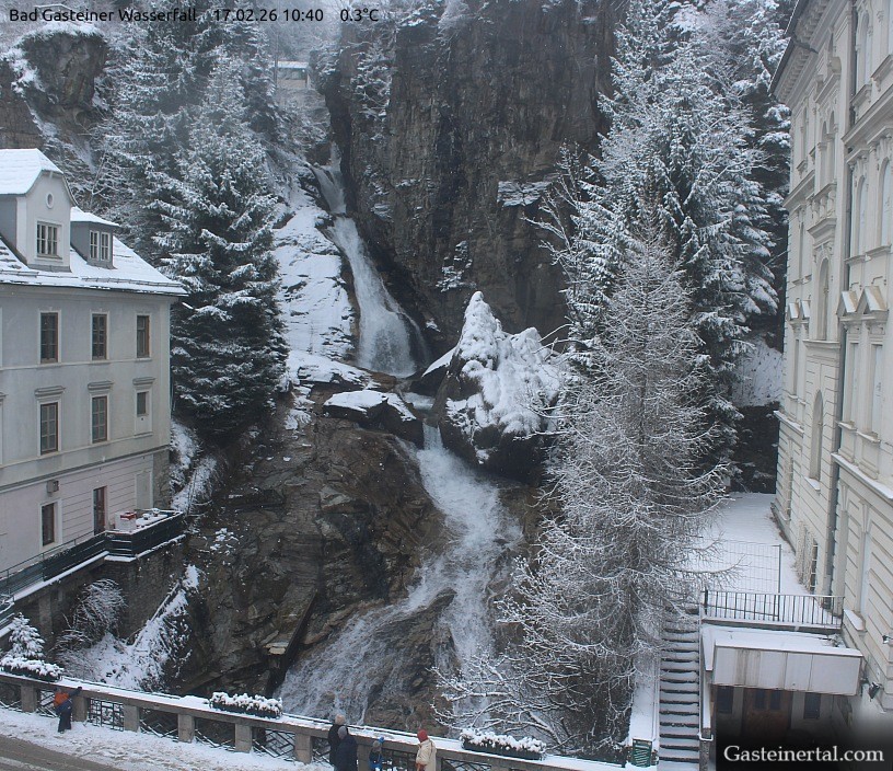 Archived image Webcam Waterfall in Bad Gastein