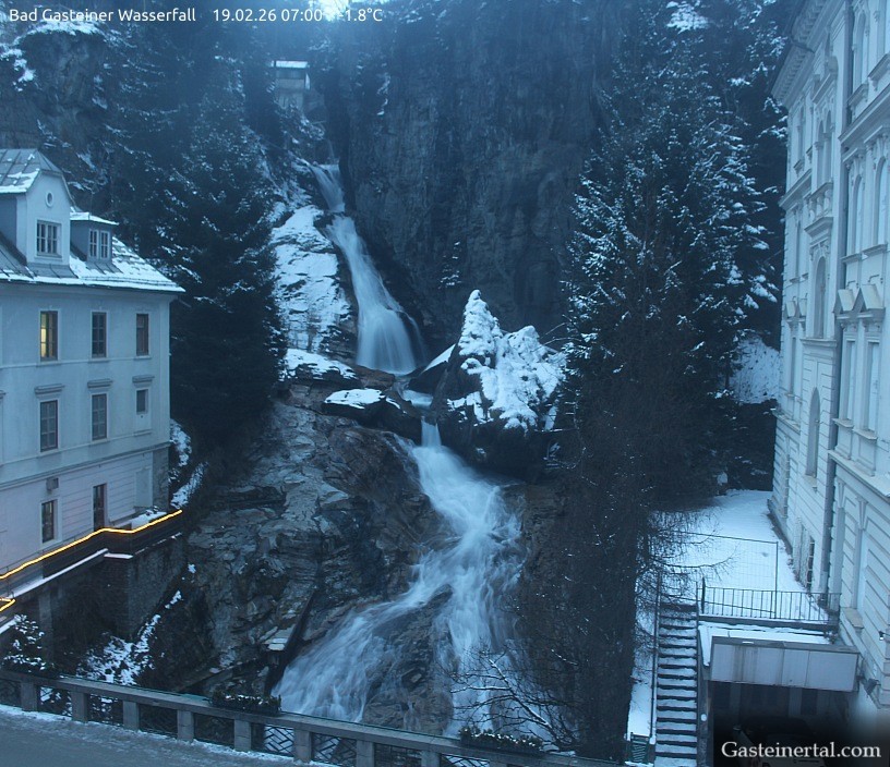 Archiv Foto Webcam Wasserfall in Bad Gastein