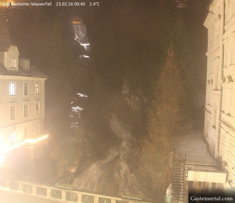 Archiv Foto Webcam Wasserfall in Bad Gastein