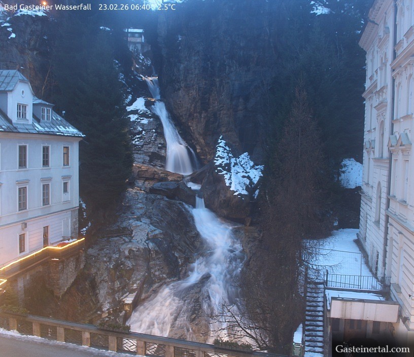 Archiv Foto Webcam Wasserfall in Bad Gastein