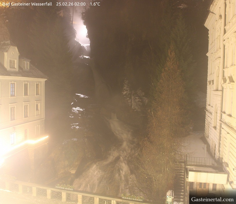 Archiv Foto Webcam Wasserfall in Bad Gastein