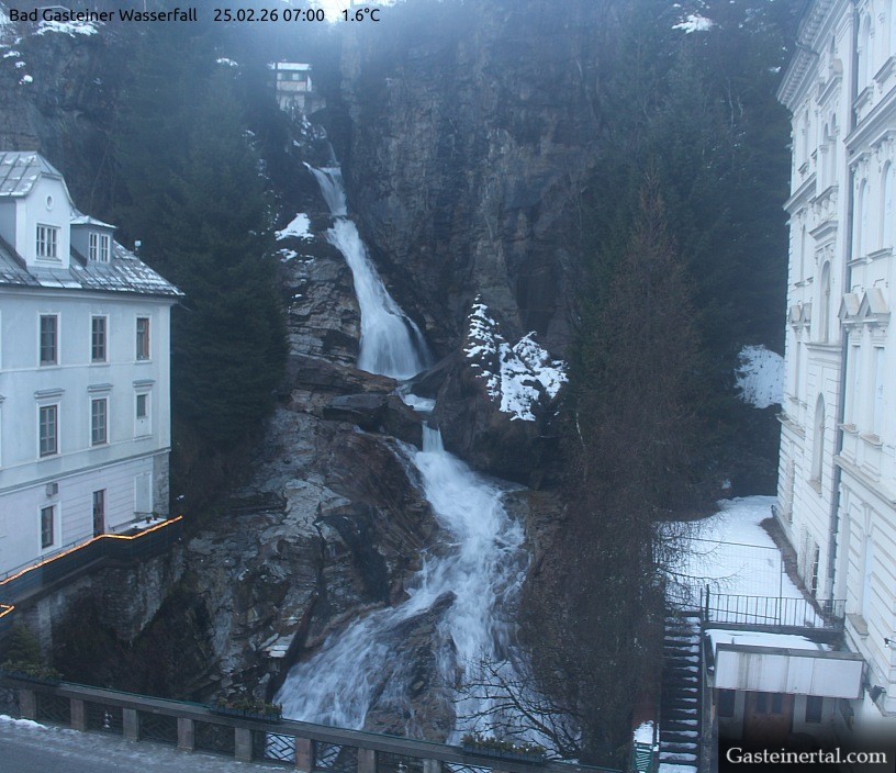 Archiv Foto Webcam Wasserfall in Bad Gastein