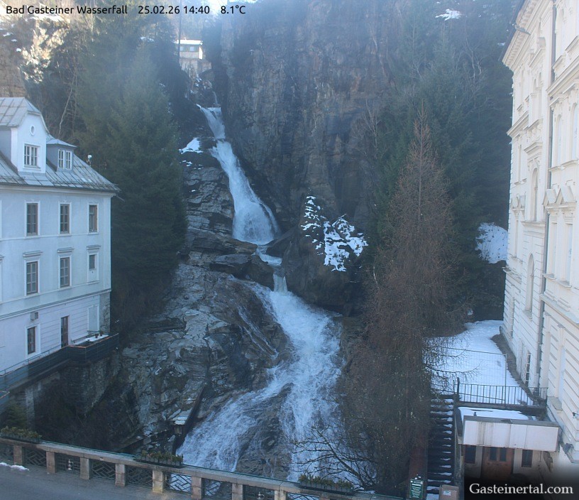 Archiv Foto Webcam Wasserfall in Bad Gastein