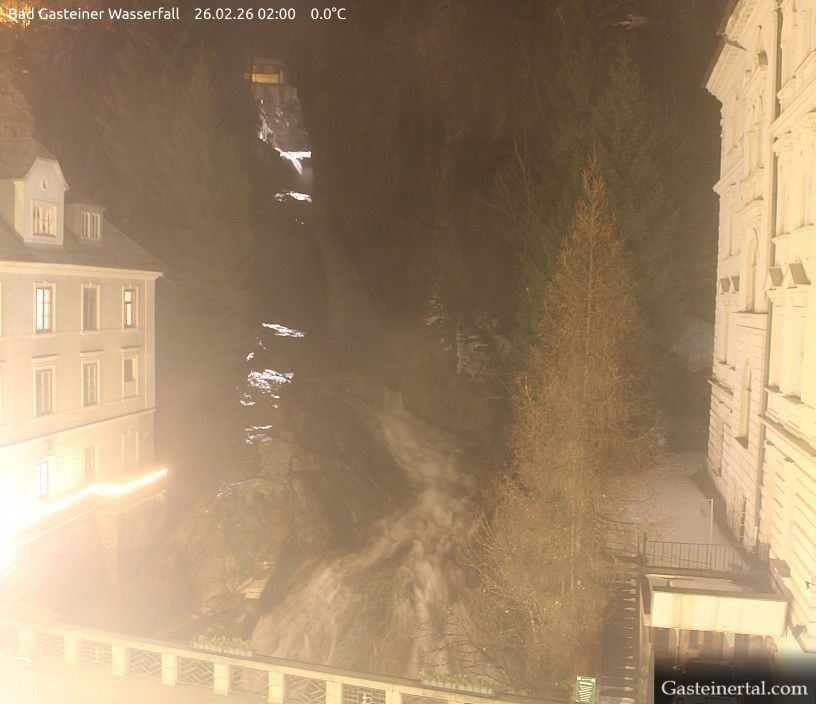 Archived image Webcam Waterfall in Bad Gastein