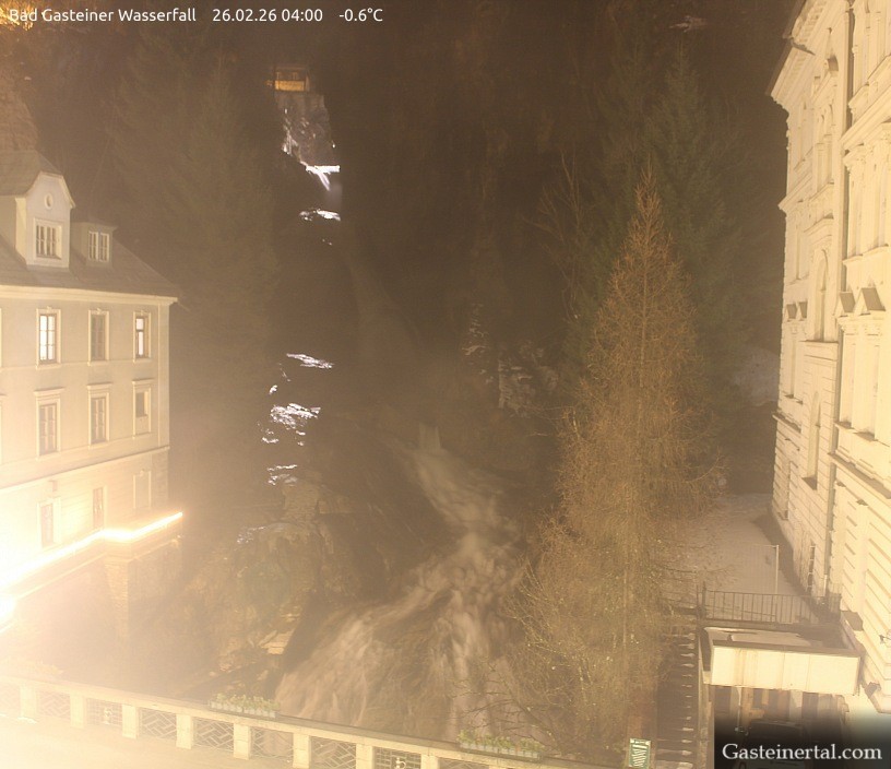 Archived image Webcam Waterfall in Bad Gastein