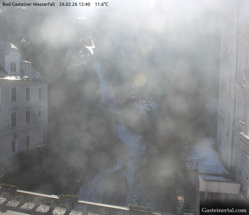 Archived image Webcam Waterfall in Bad Gastein
