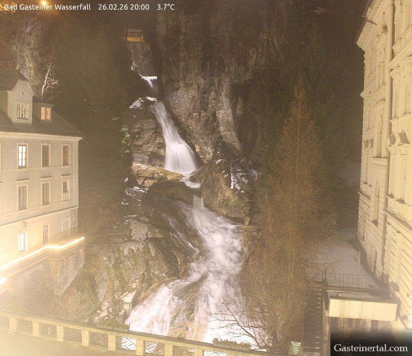 Archived image Webcam Waterfall in Bad Gastein