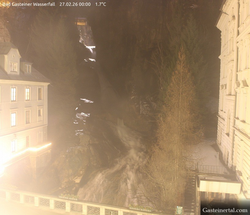 Archived image Webcam Waterfall in Bad Gastein