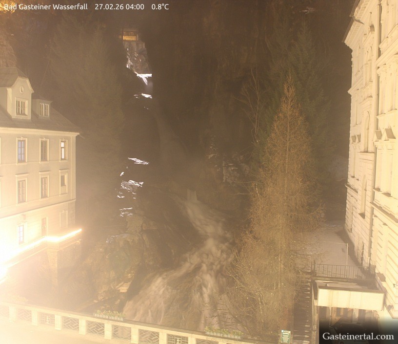 Archived image Webcam Waterfall in Bad Gastein