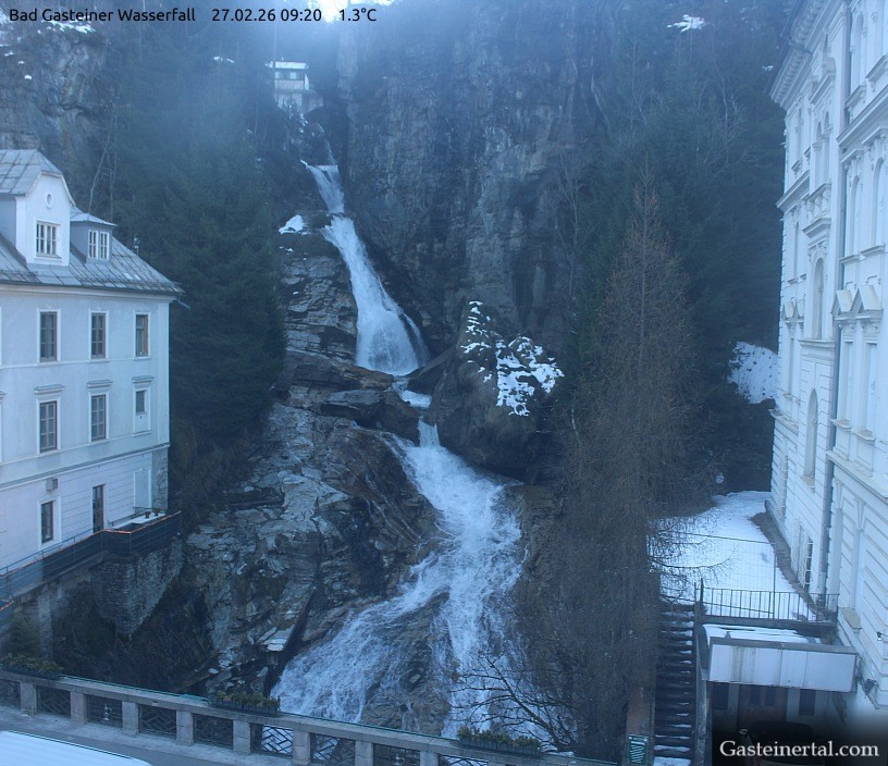 Archived image Webcam Waterfall in Bad Gastein