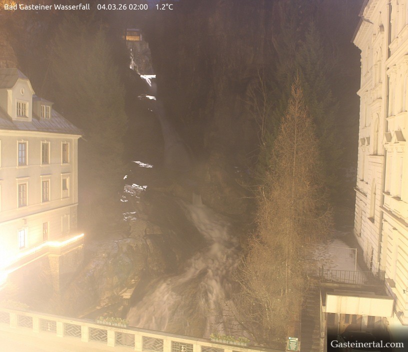 Archiv Foto Webcam Wasserfall in Bad Gastein