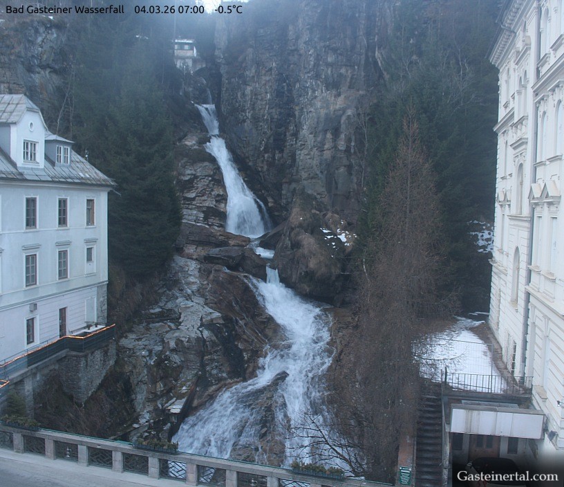 Archiv Foto Webcam Wasserfall in Bad Gastein