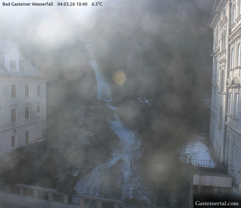 Archiv Foto Webcam Wasserfall in Bad Gastein